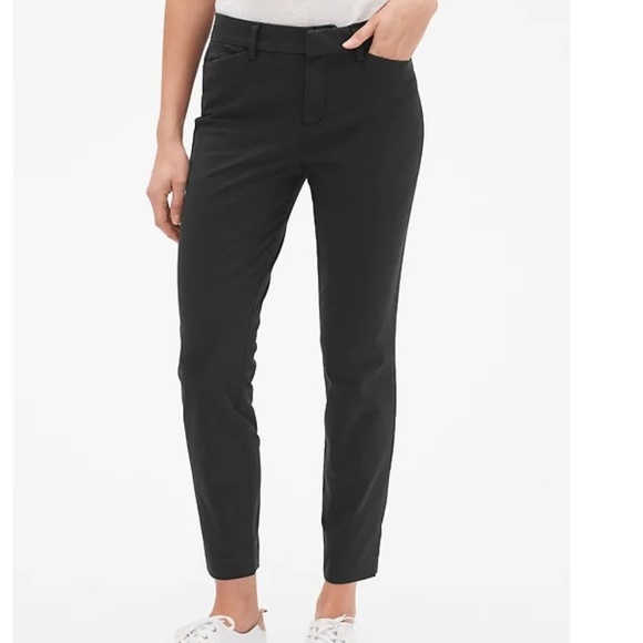 GAP Factory Pants - NWT GapF Curvy Skinyy Ankle Khakis 4 Black D410